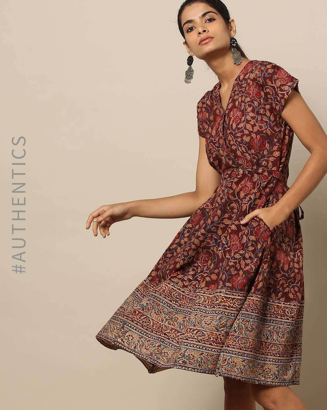 kalamkari frocks for ladies