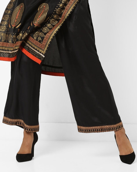 Palazzo Pants with Button Closure Price in India