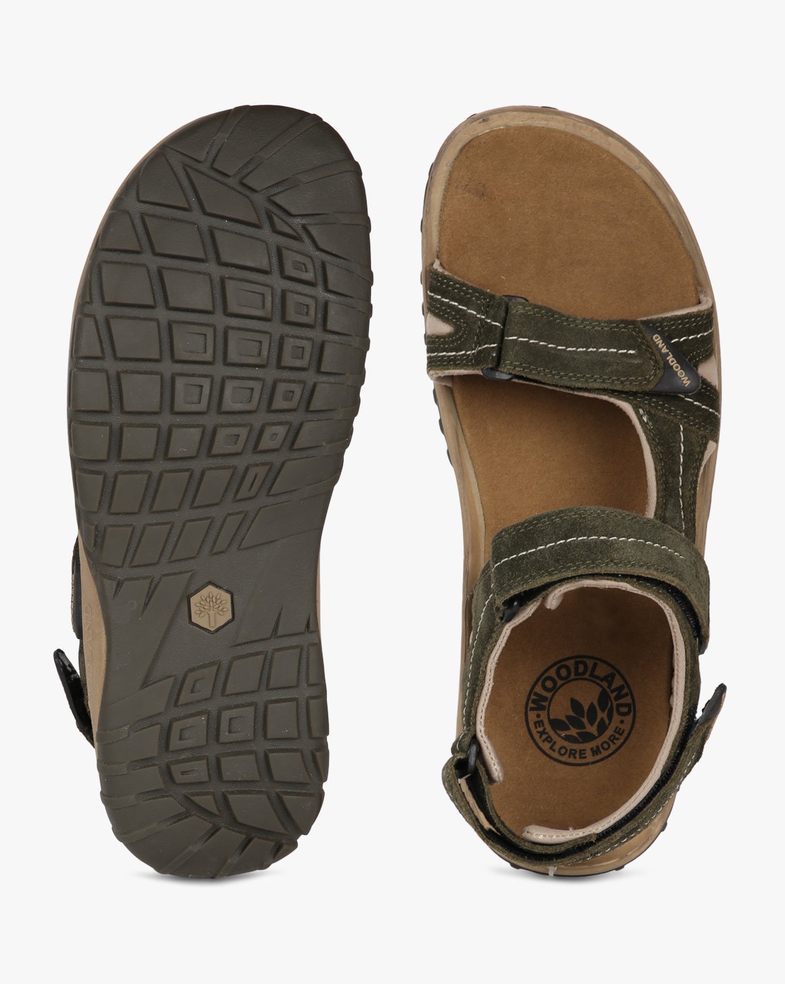 woodland velcro sandals