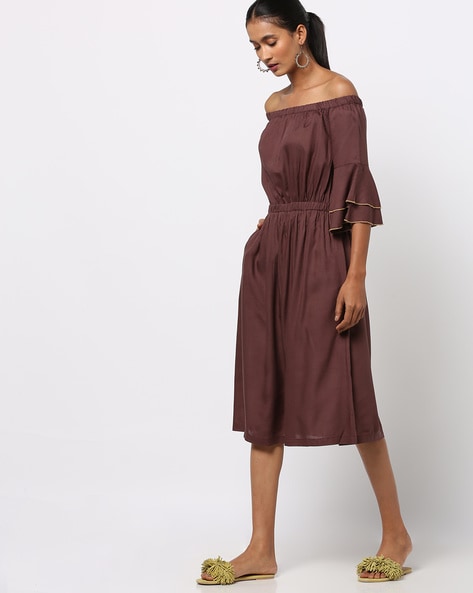 buy off shoulder dress