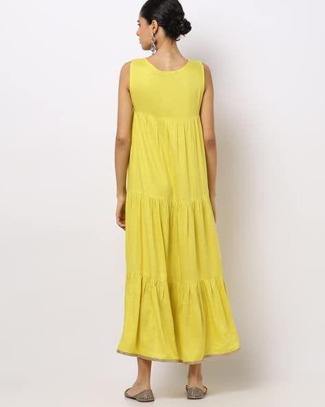 Floral Tiered A-line Maxi Dress (Image - 1)