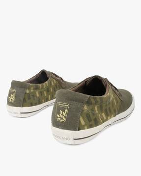 Printed Lace-Up Casual Shoes
