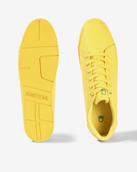 Benetton yellow hot sale shoes