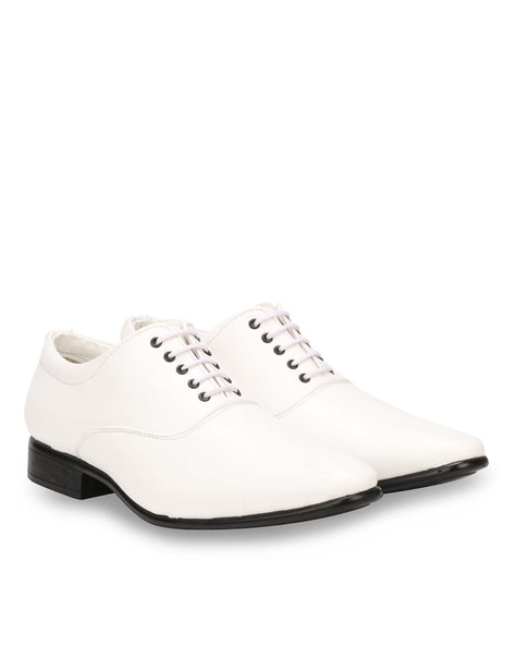 White Formal Shoes for Men by WENZEL 
