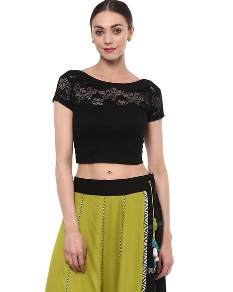 Buy Black Blouses for Women by SALWAR STUDIO Online