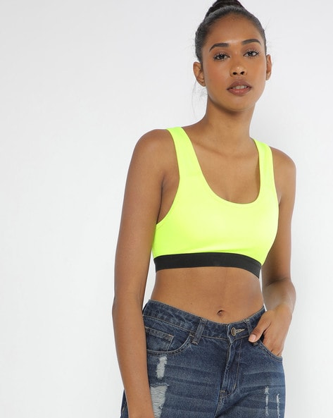 Buy Neon Green Bras for Women by Chkokko Online