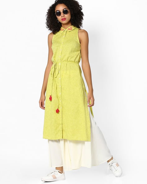 Floral Print Shirt Dress with Embroidery