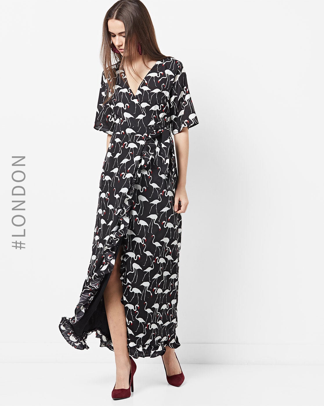 glamorous wrap dress