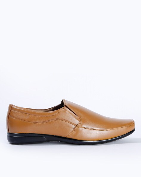 ajio leather shoes