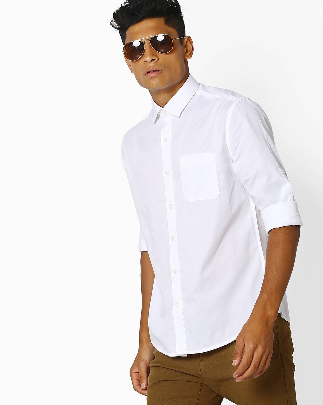Buy White Shirts for Men by NETPLAY 