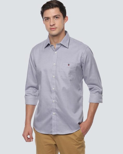 Louis Philippe Formal Shirts : Buy Louis Philippe Men White Shirt Online