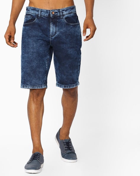 Slim Fit Denim Shorts