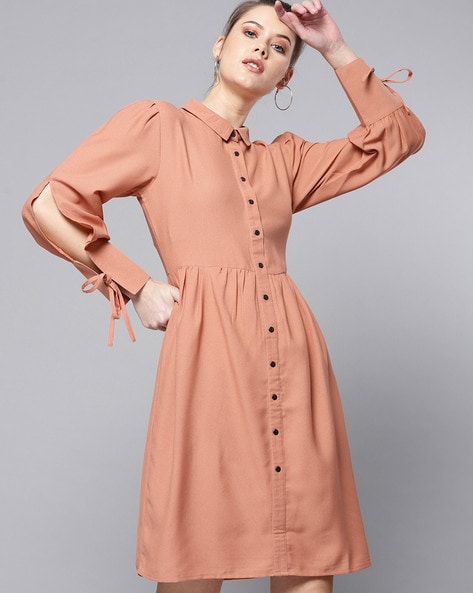 Buy Peach Dresses for Women by MARIE CLAIRE Online