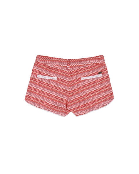 Heart Print Hot Pants with Drawstrings