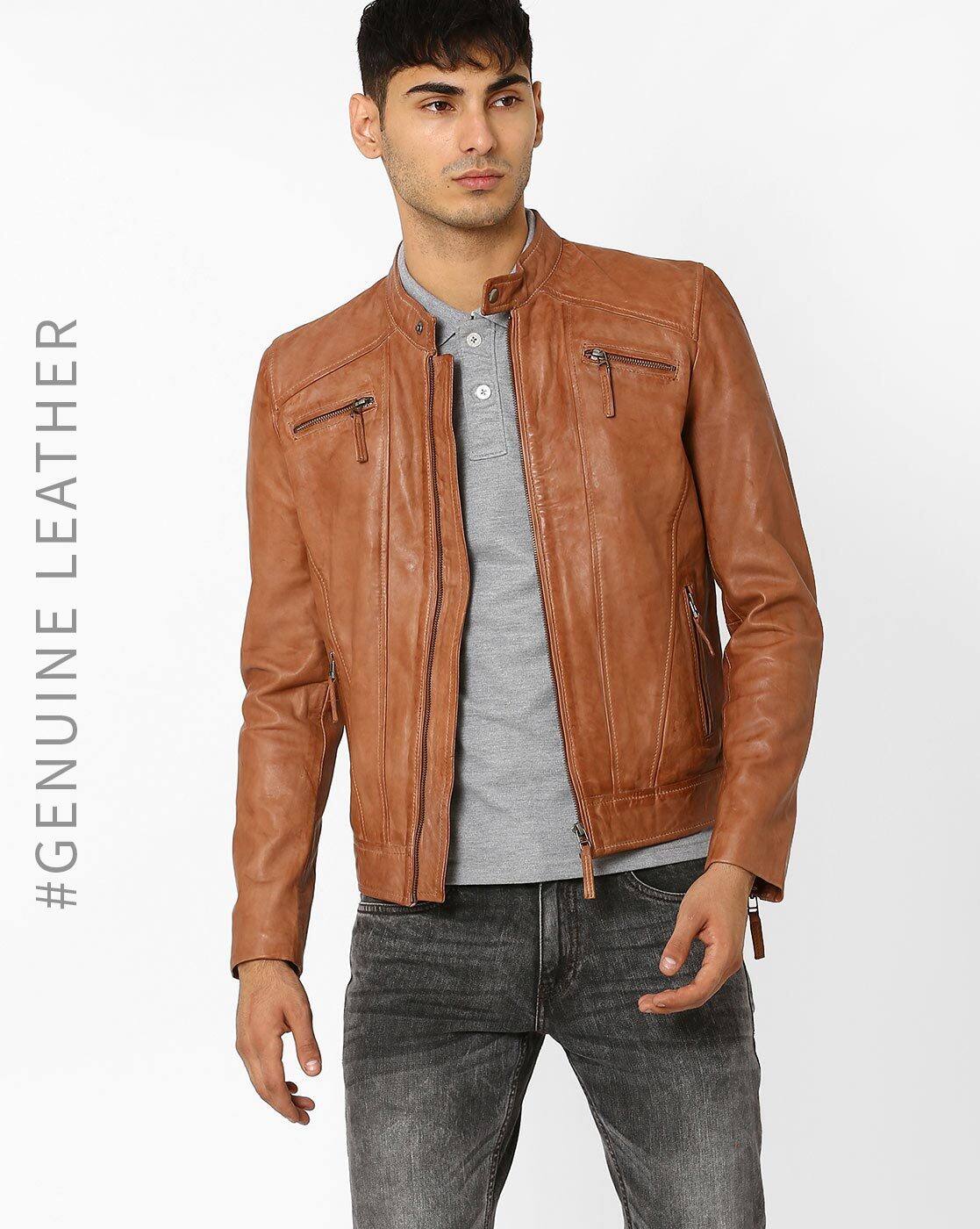 Tan Brown Jackets Coats For Men By Teakwood Leathers Tan Brown Jackets Coats For Men By Teakwood Leathers Ajio Com