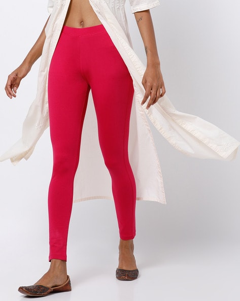 Buy Fuchsia Pink Leggings for Women by De Moza Online