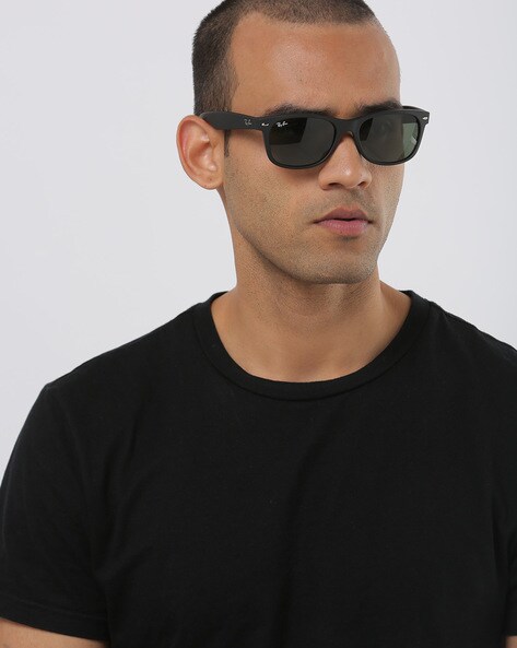 mens black wayfarer sunglasses