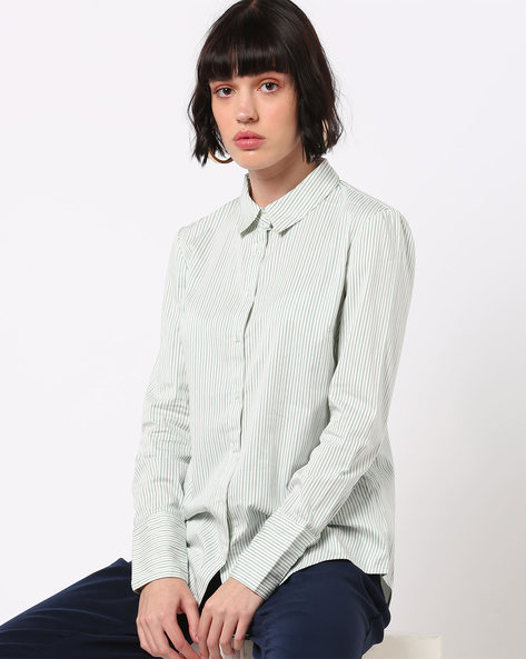 Buy White & Blue Shirts for Women by Vero Moda Online