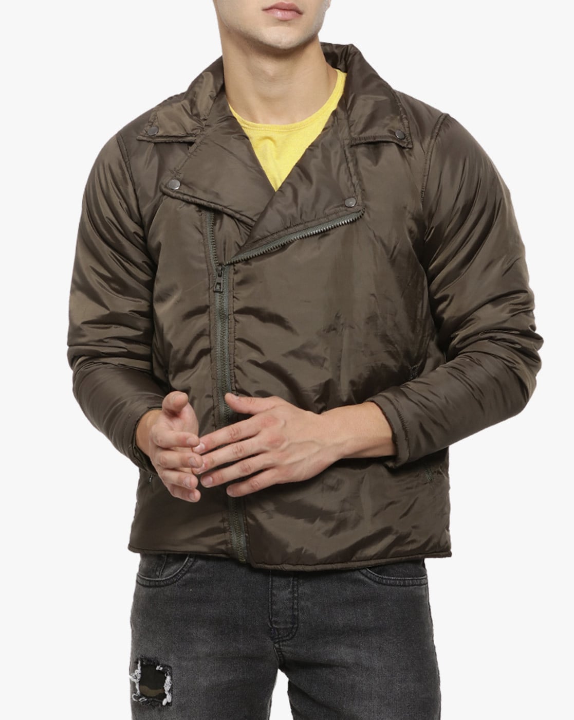 Buy Brown Jackets & Coats for Men by Campus Sutra Online