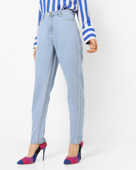 womens high waisted relaxed fit jeans