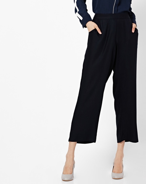 Buy Black Trousers  Pants for Women by Uniquest Online  Ajiocom