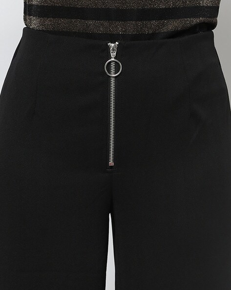 Zyia 🌙 Black Peak Zipper Joggers pants women sz Medium | eBay
