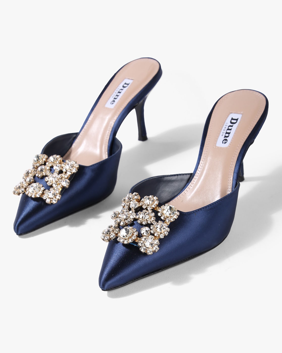 Buy Blue Heeled Shoes for Women by Dune 