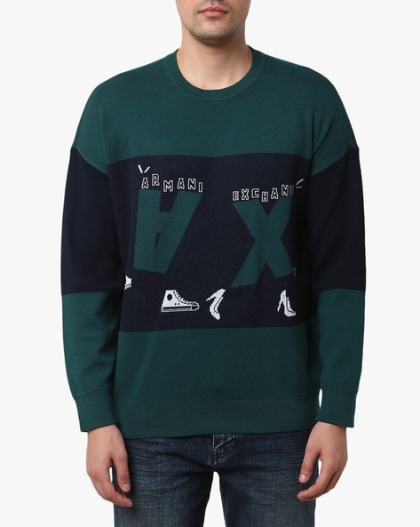 Buy Green Sweaters & Cardigans for Men by ARMANI EXCHANGE Online 