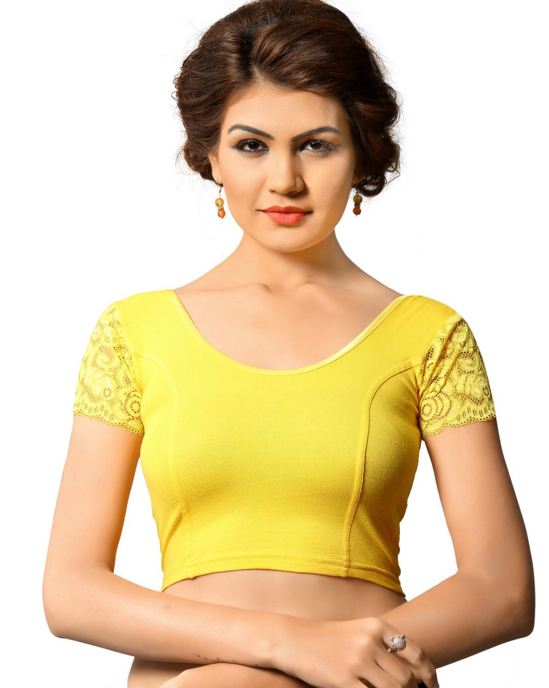 dark yellow blouse