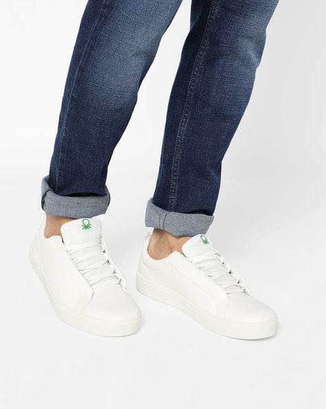 white sneakers united colors of benetton