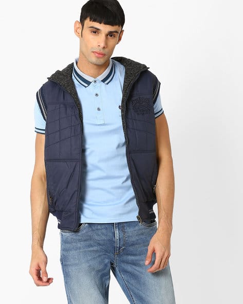 Hooded Reversible Bomber Jacket