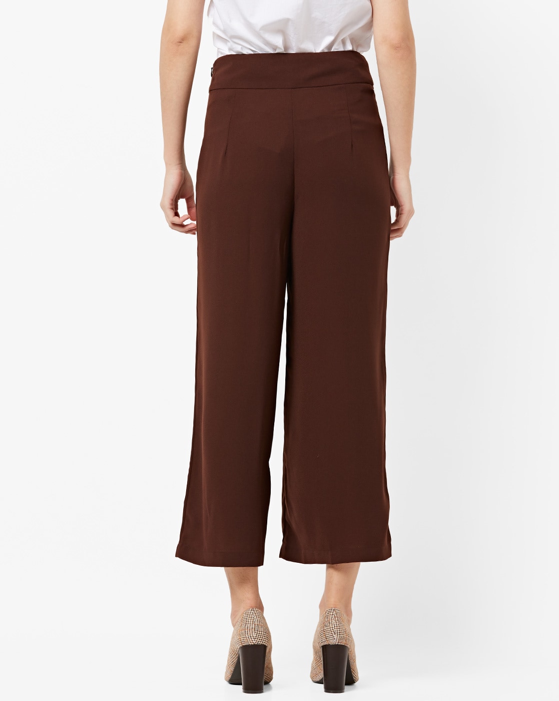 Chocolate brown velvet essential Trousers