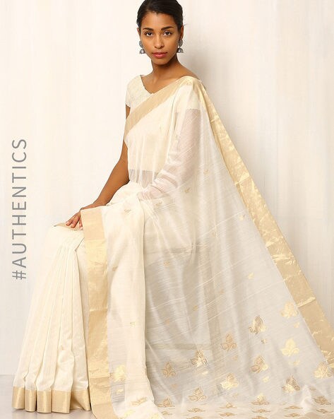 Buy Chanderi Sarees Online at Best Price | Myntra