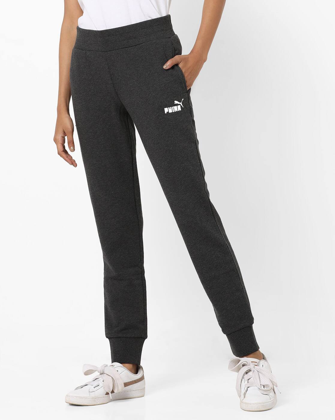 womens grey puma joggers