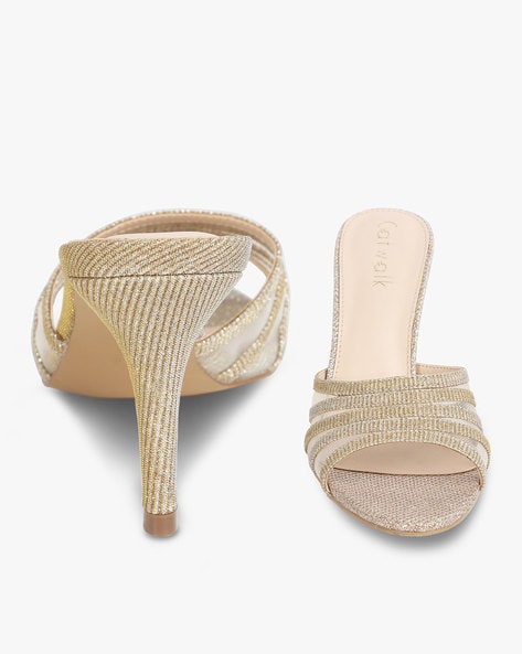 Buy Catwalk Rose Golden Slip-on Sandals for Women's Online at Lowest Price  Ever in India | Check Reviews & Ratings - Shop The World