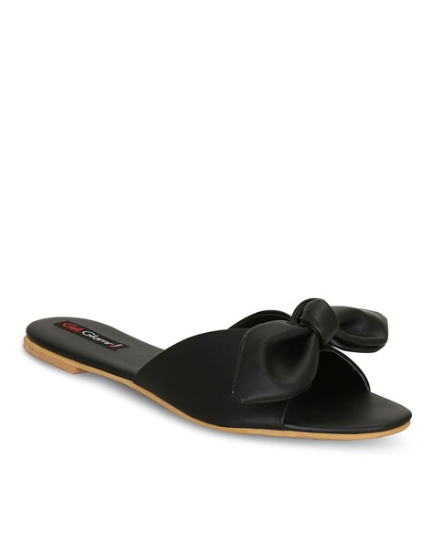 Buy online Black One Toe Sandals from flats for Women by Get Glamr for ₹799  at 60% off | 2024 Limeroad.com