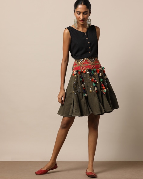 Buy Green Skirts \u0026 Ghagras for Women by 
