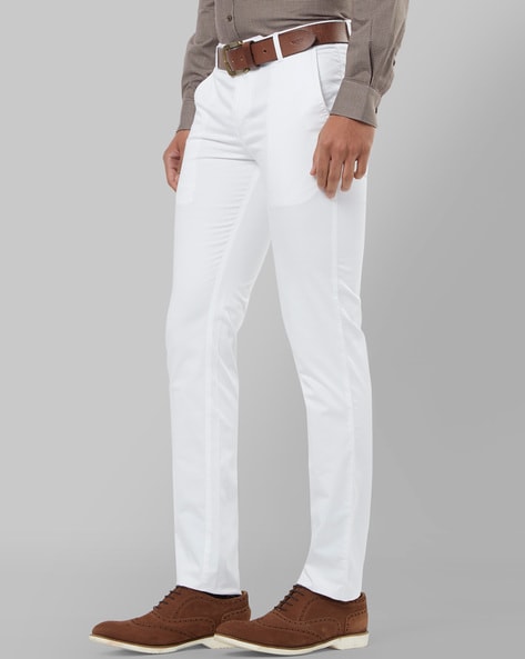 white formal pants men