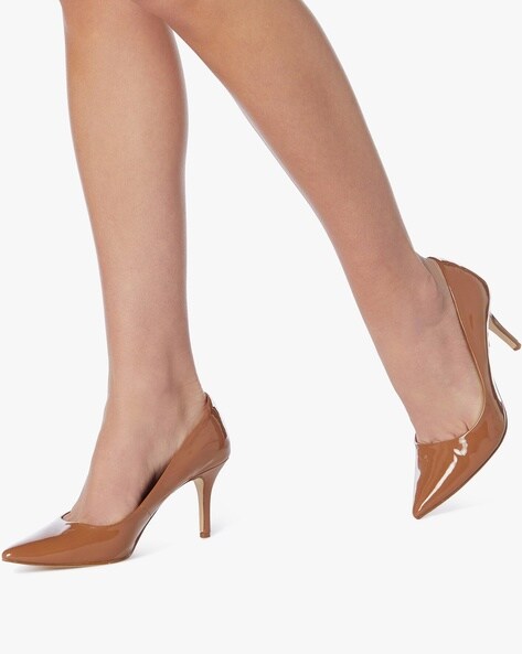 Buy Tan Heeled Shoes for Women by Dune 