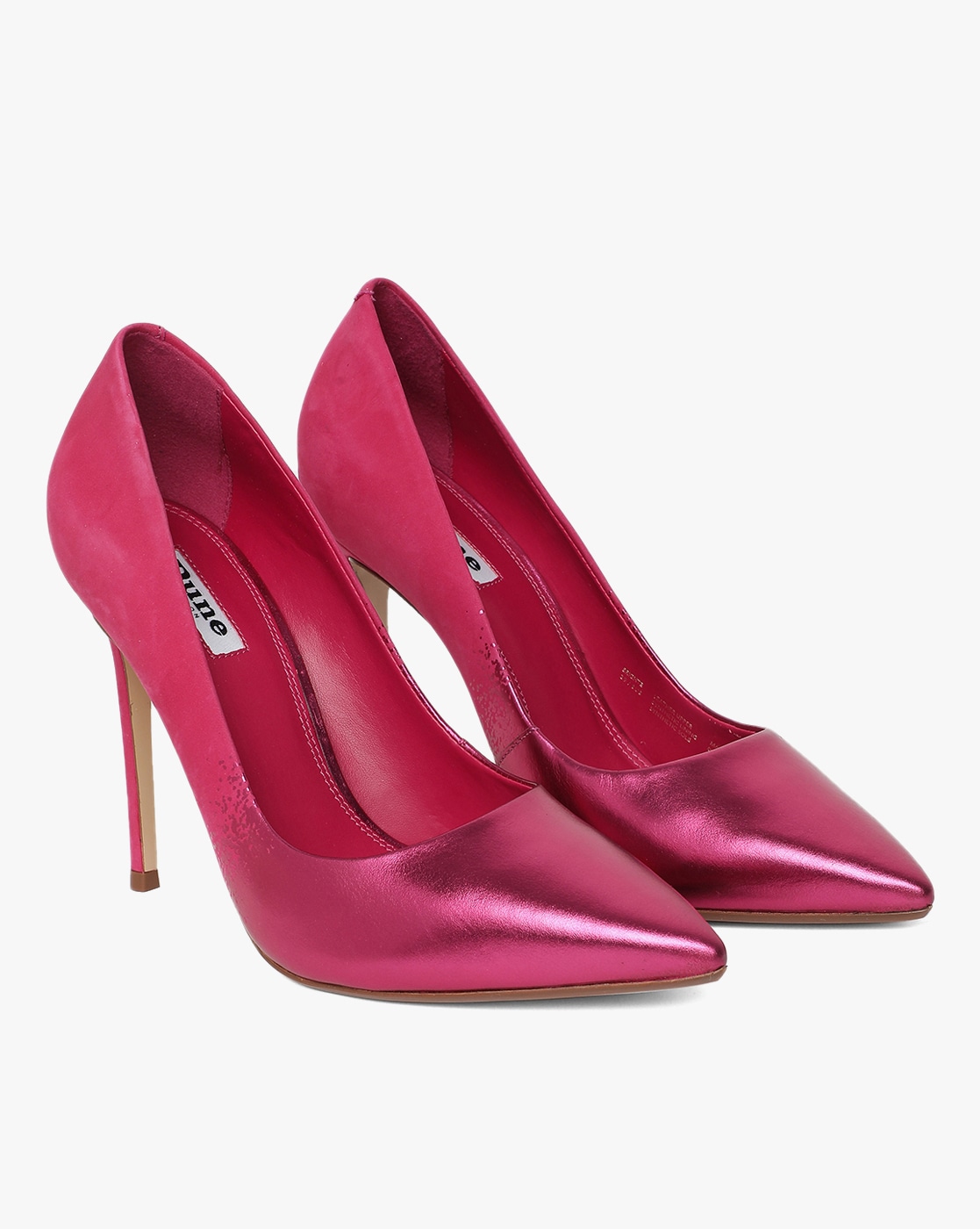 Buy Magenta Heeled Shoes for Women by 