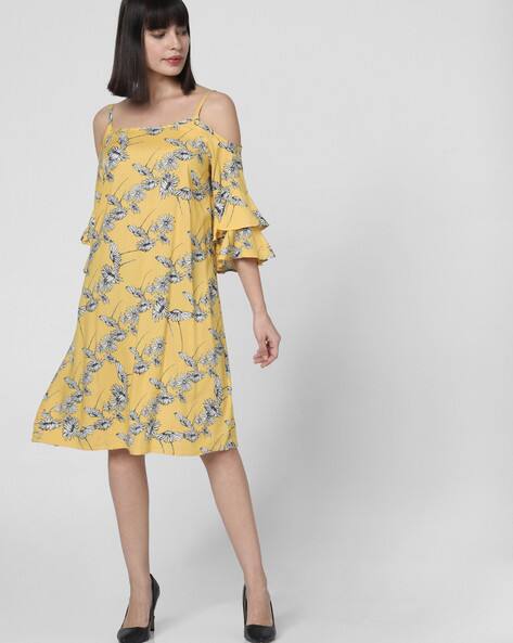 cold shoulder shift dress