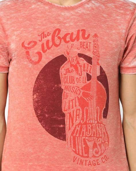 Graphic Print T-shirt with Washed Effect (Image - 1)