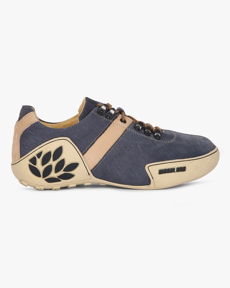 Buy Woodland Men's Denim Leather Sneakers - 9 UK/India (43 EU) at Amazon.in