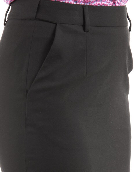 Black pencil skirt 2024 with belt loops