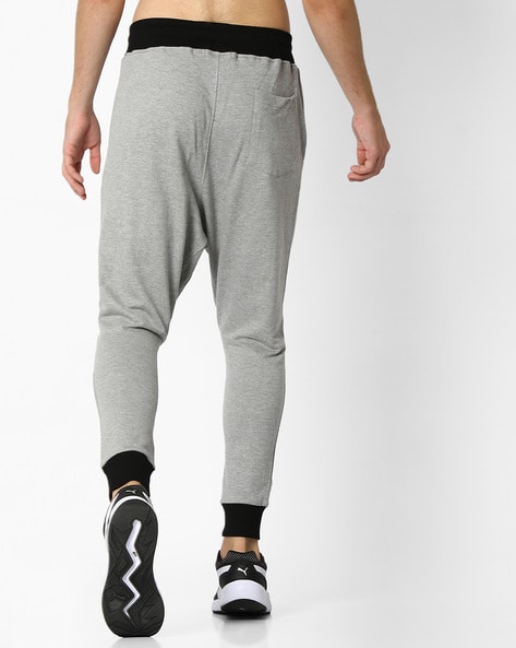 Grey ripped online joggers