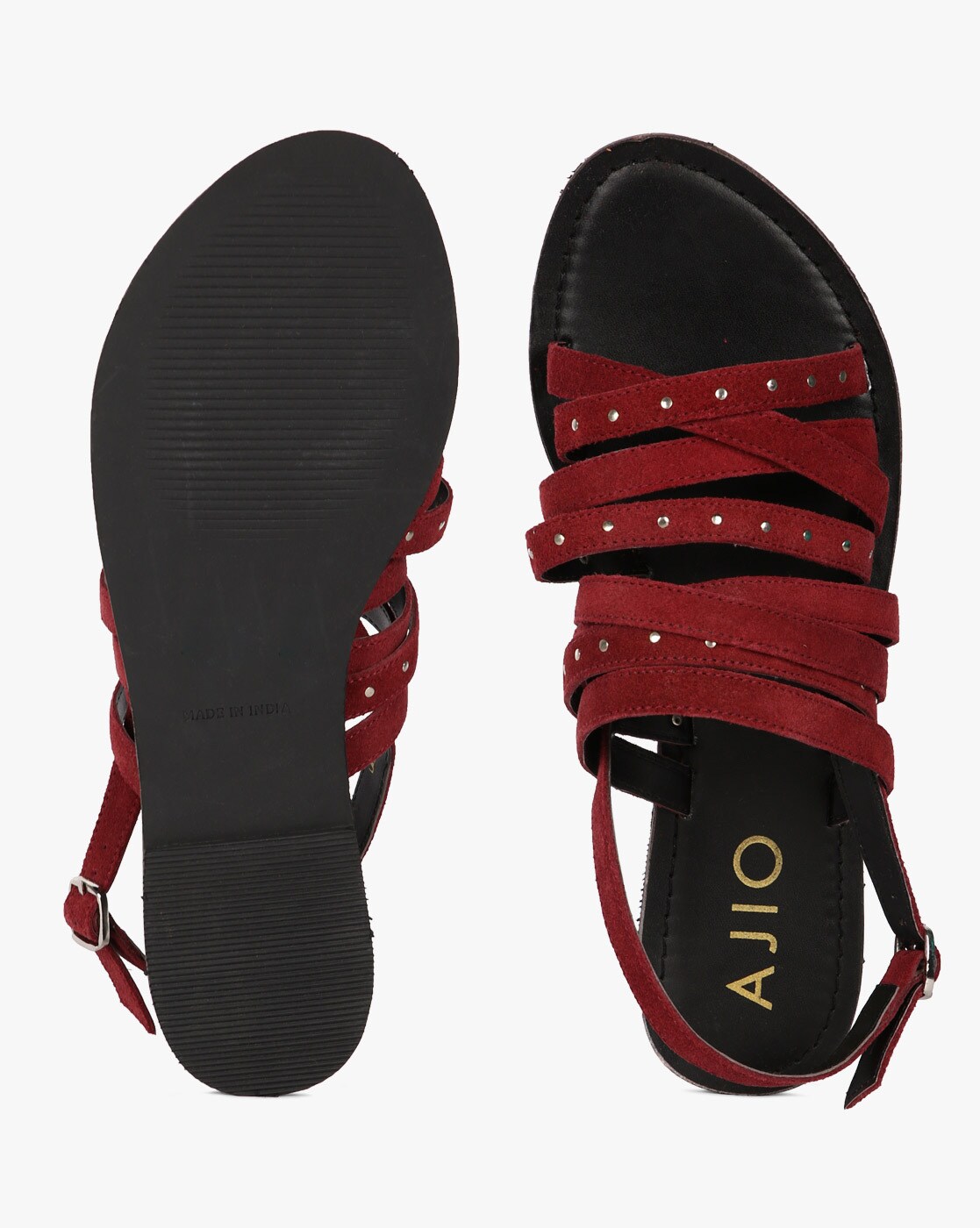 Buy Brown Flat Sandals for Women by Outryt Online | Ajio.com