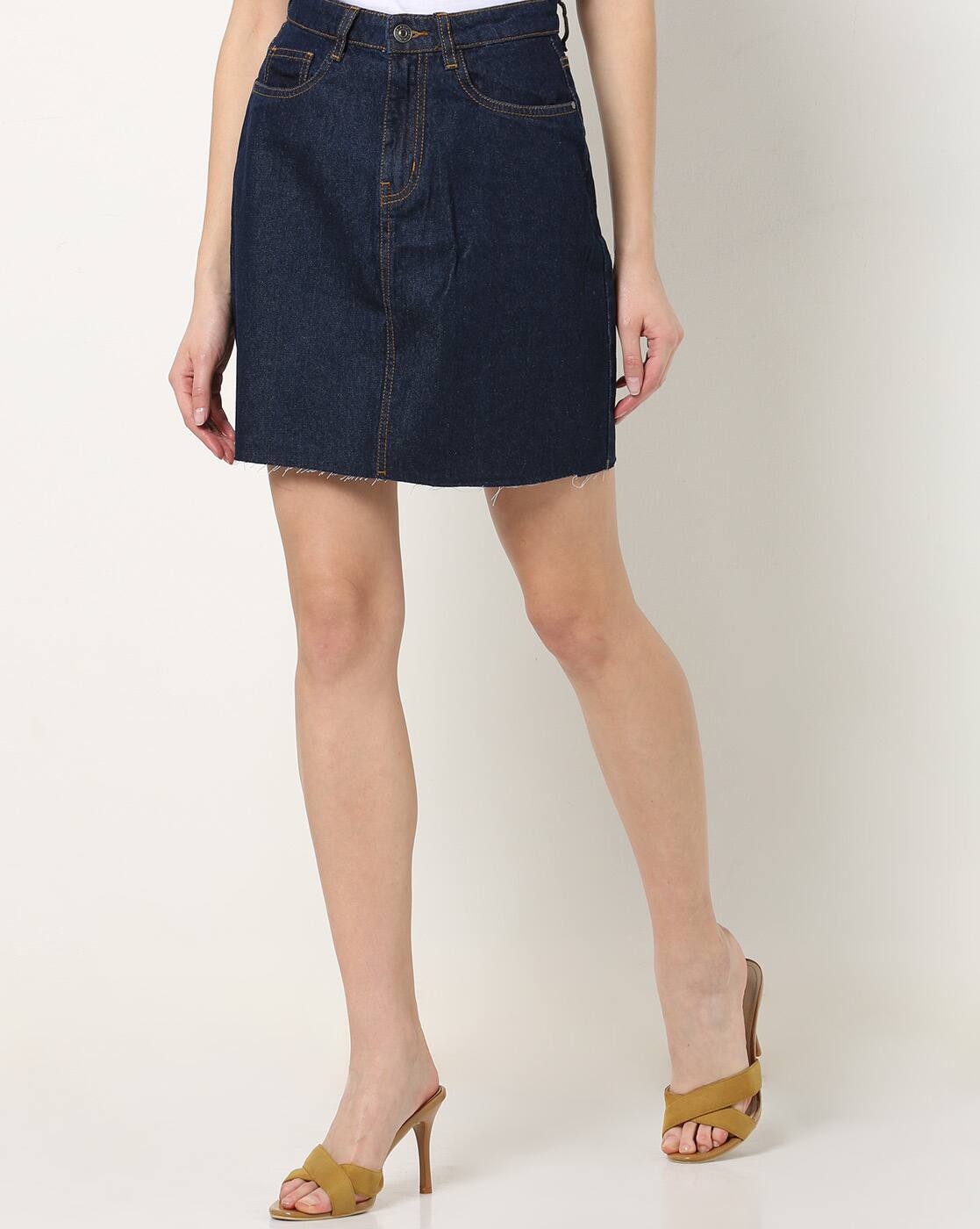 Buy Blue Skirts for Women by AJIO 