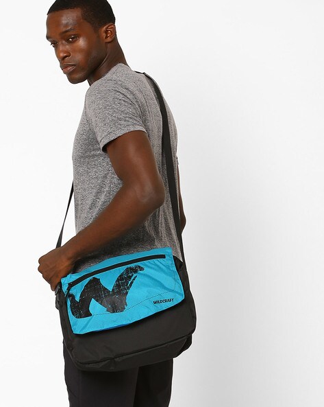Buy Blue & Black Fashion Bags for Men by Wildcraft Online | Ajio.com