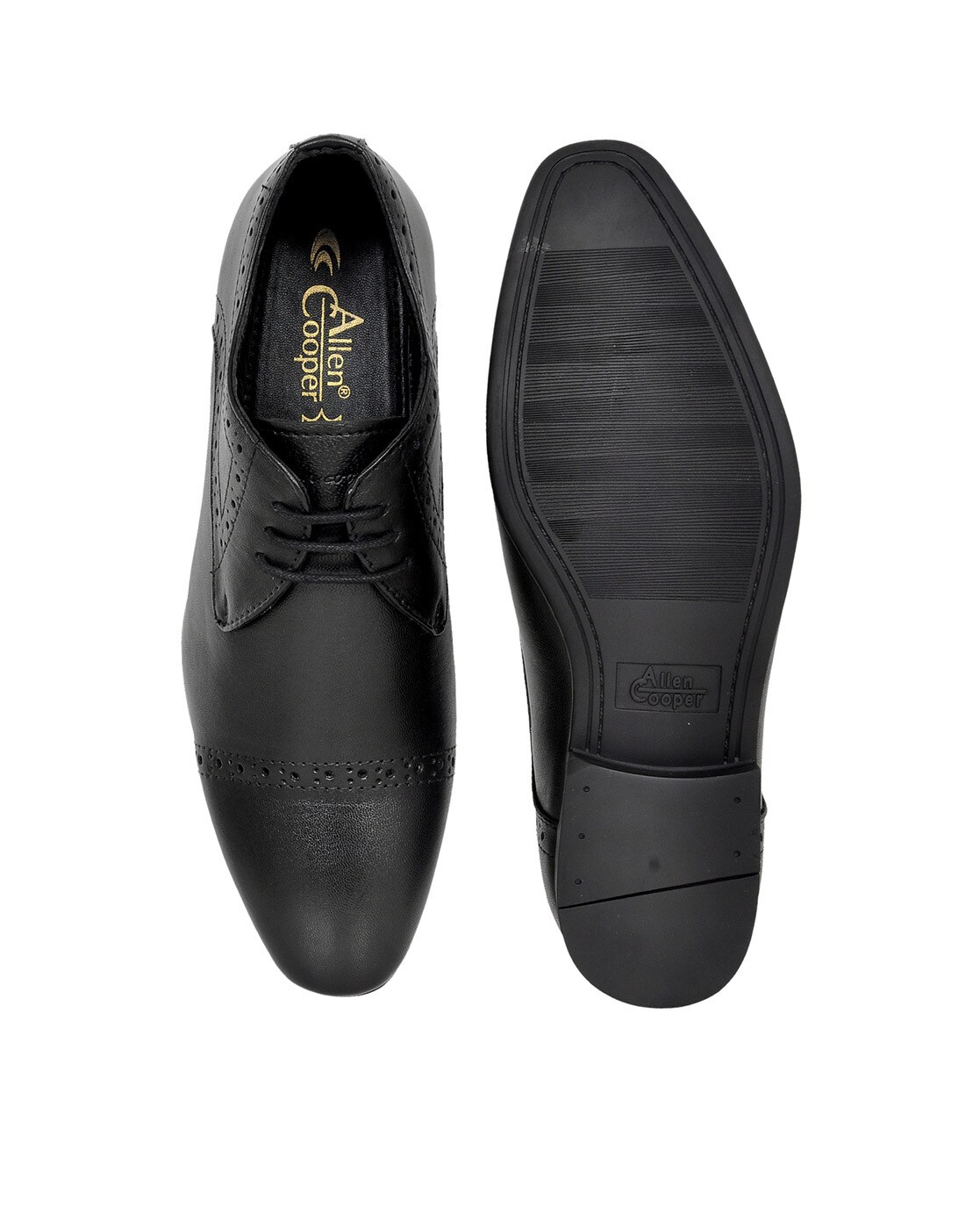 allen cooper leather formal shoes