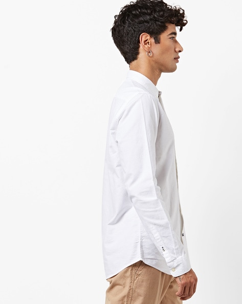 oxford white button down